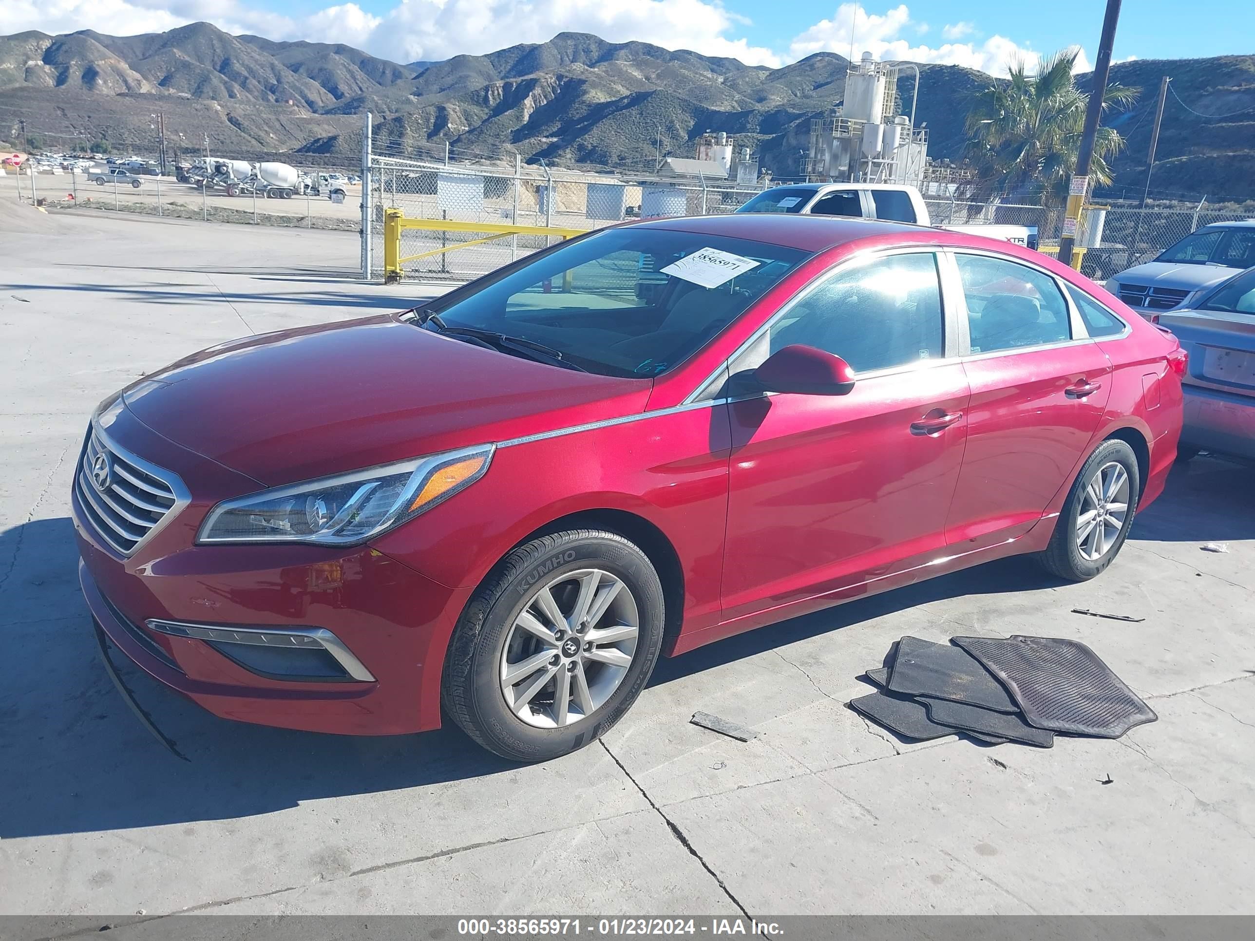 Photo 1 VIN: 5NPE24AF7FH259168 - HYUNDAI SONATA 