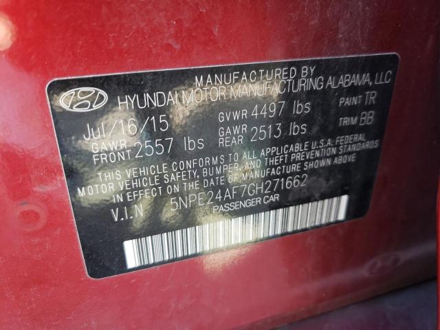 Photo 9 VIN: 5NPE24AF7GH271662 - HYUNDAI SONATA SE 