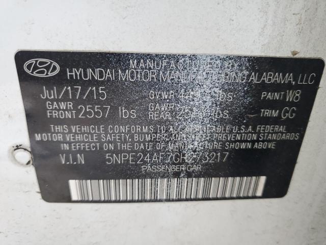 Photo 11 VIN: 5NPE24AF7GH273217 - HYUNDAI SONATA 