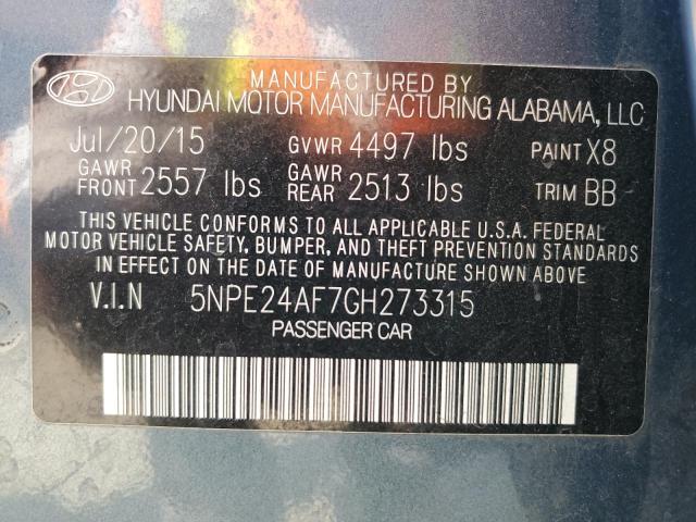 Photo 11 VIN: 5NPE24AF7GH273315 - HYUNDAI SONATA SE 