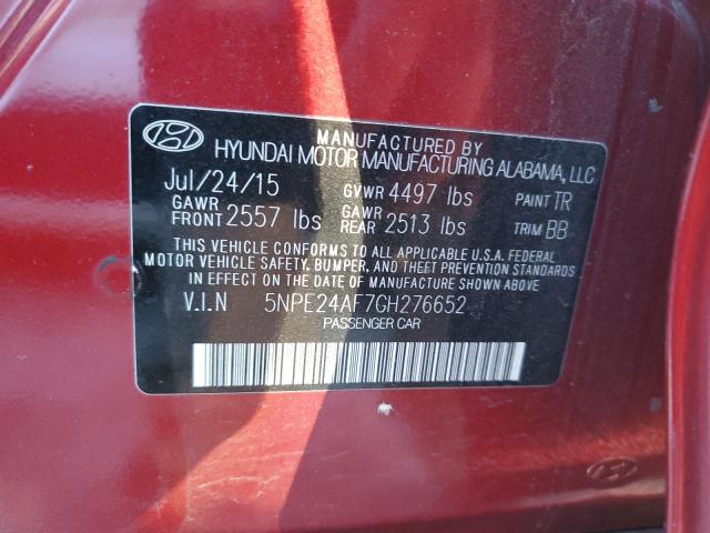 Photo 11 VIN: 5NPE24AF7GH276652 - HYUNDAI SONATA SE 