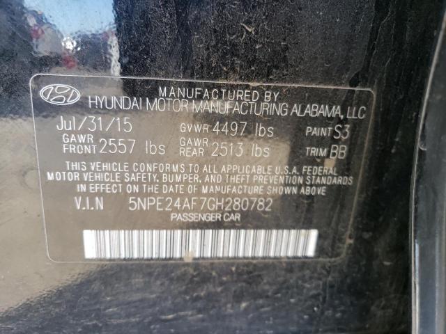 Photo 11 VIN: 5NPE24AF7GH280782 - HYUNDAI SONATA 