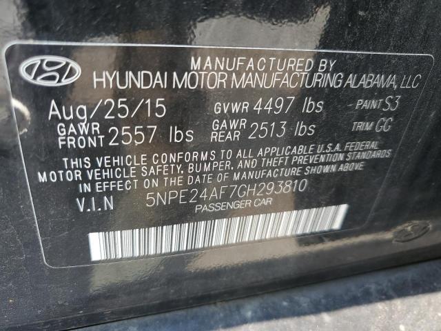 Photo 11 VIN: 5NPE24AF7GH293810 - HYUNDAI SONATA SE 