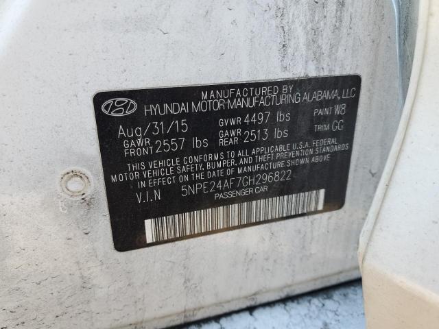 Photo 11 VIN: 5NPE24AF7GH296822 - HYUNDAI SONATA SE 