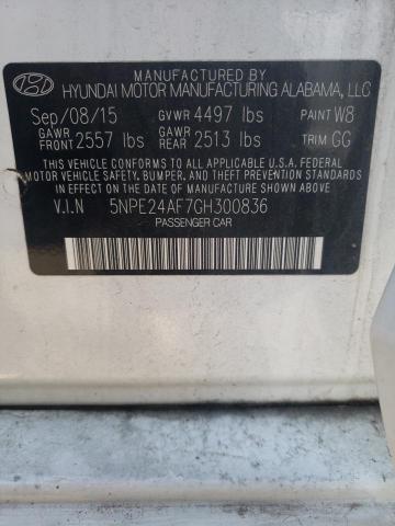 Photo 11 VIN: 5NPE24AF7GH300836 - HYUNDAI SONATA SE 