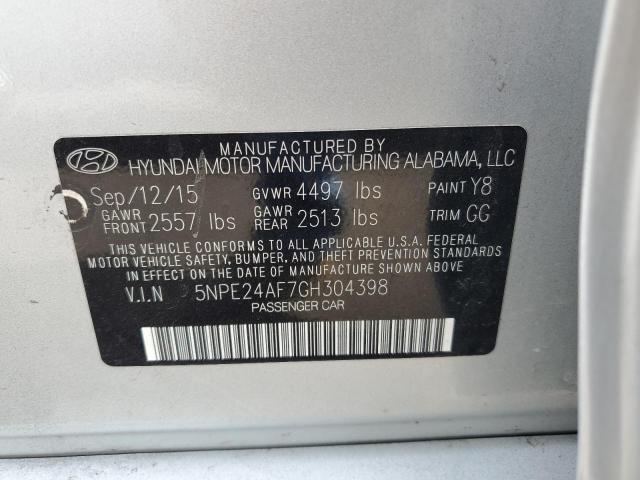 Photo 11 VIN: 5NPE24AF7GH304398 - HYUNDAI SONATA SE 