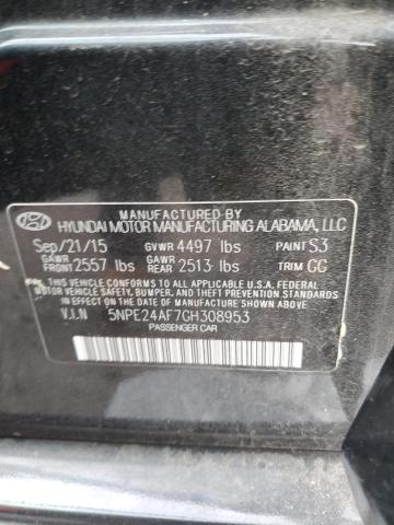 Photo 11 VIN: 5NPE24AF7GH308953 - HYUNDAI SONATA 