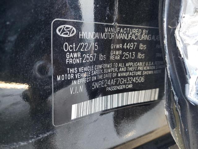 Photo 11 VIN: 5NPE24AF7GH324506 - HYUNDAI SONATA 