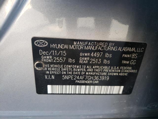 Photo 9 VIN: 5NPE24AF7GH363919 - HYUNDAI SONATA SE 