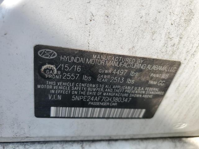 Photo 11 VIN: 5NPE24AF7GH380347 - HYUNDAI SONATA SE 