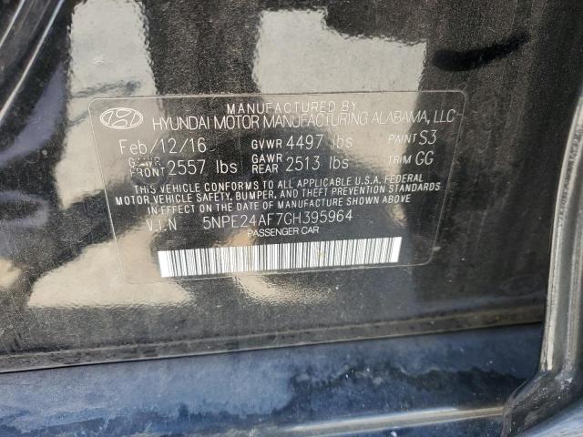 Photo 11 VIN: 5NPE24AF7GH395964 - HYUNDAI SONATA SE 