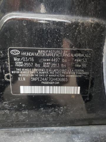 Photo 11 VIN: 5NPE24AF7GH406865 - HYUNDAI SONATA SE 