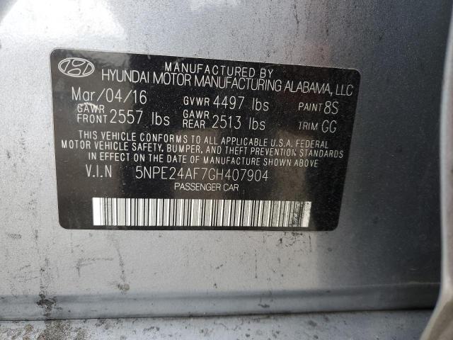 Photo 11 VIN: 5NPE24AF7GH407904 - HYUNDAI SONATA SE 