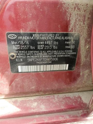 Photo 11 VIN: 5NPE24AF7GH415906 - HYUNDAI SONATA SE 