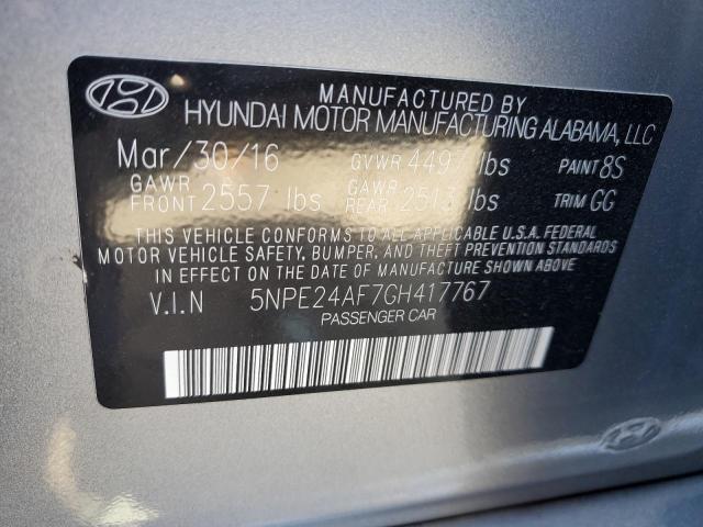 Photo 11 VIN: 5NPE24AF7GH417767 - HYUNDAI SONATA 