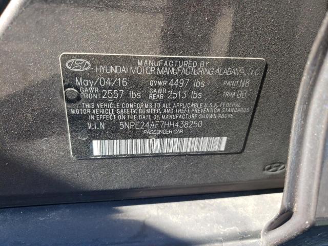 Photo 11 VIN: 5NPE24AF7HH438250 - HYUNDAI SONATA SE 