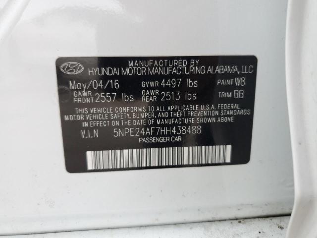 Photo 11 VIN: 5NPE24AF7HH438488 - HYUNDAI SONATA SE 