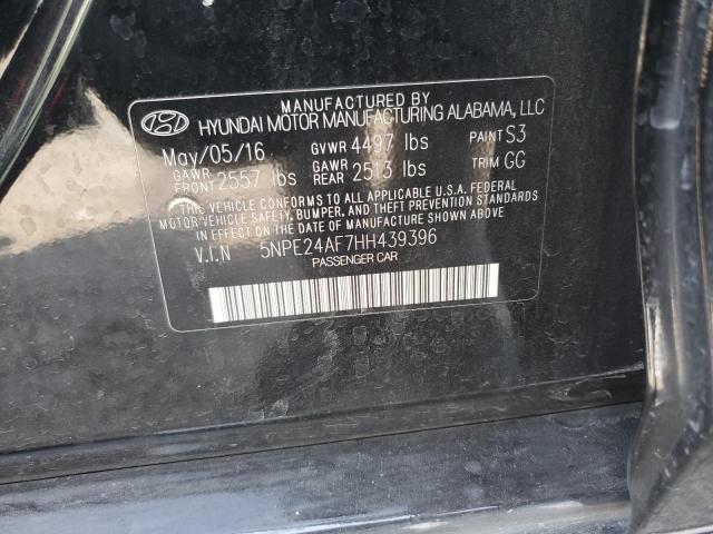 Photo 9 VIN: 5NPE24AF7HH439396 - HYUNDAI SONATA SE 