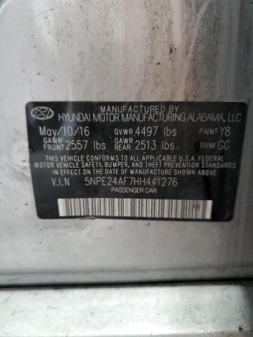 Photo 11 VIN: 5NPE24AF7HH441276 - HYUNDAI SONATA SE 