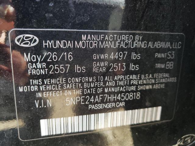 Photo 9 VIN: 5NPE24AF7HH450818 - HYUNDAI SONATA SE 