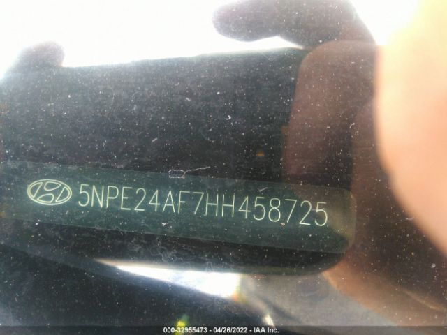 Photo 8 VIN: 5NPE24AF7HH458725 - HYUNDAI SONATA 