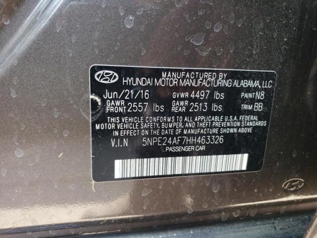 Photo 12 VIN: 5NPE24AF7HH463326 - HYUNDAI SONATA SE 