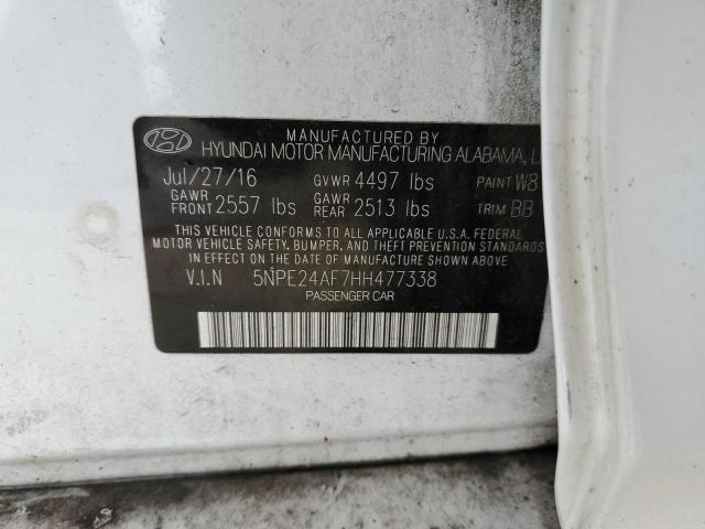 Photo 11 VIN: 5NPE24AF7HH477338 - HYUNDAI SONATA SE 