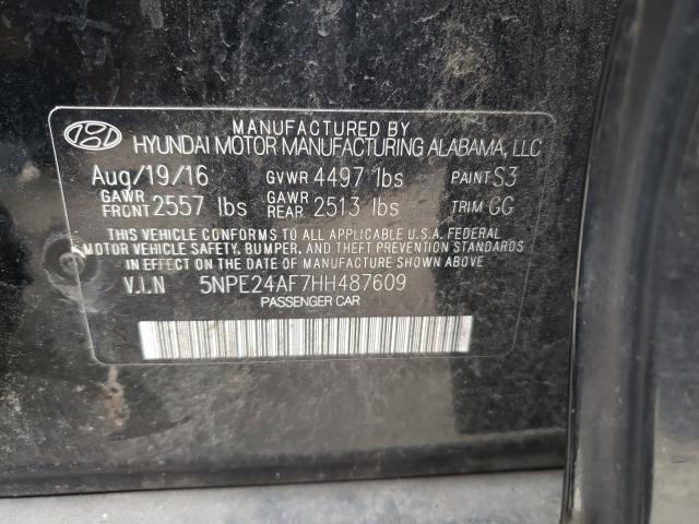 Photo 9 VIN: 5NPE24AF7HH487609 - HYUNDAI SONATA SE 