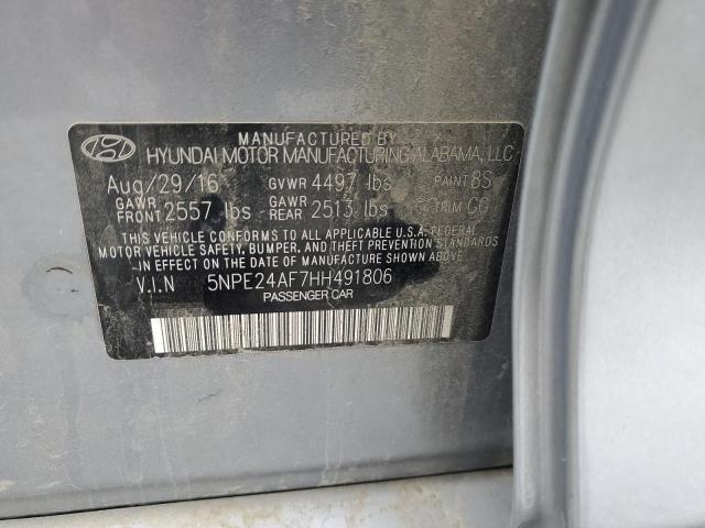 Photo 11 VIN: 5NPE24AF7HH491806 - HYUNDAI SONATA 