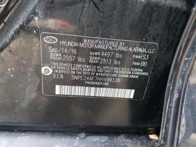 Photo 11 VIN: 5NPE24AF7HH499338 - HYUNDAI SONATA SE 