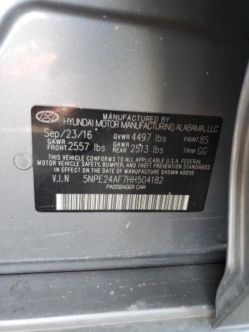 Photo 11 VIN: 5NPE24AF7HH504182 - HYUNDAI SONATA 