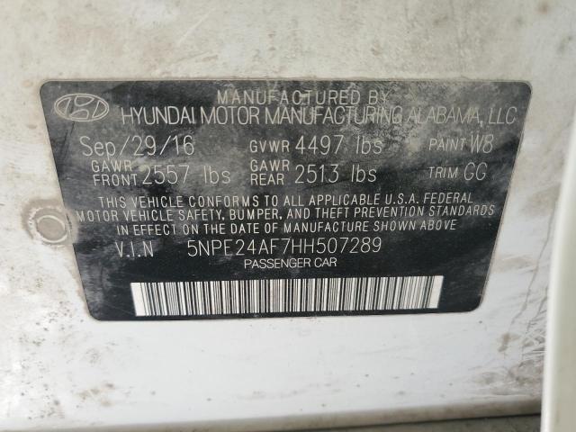 Photo 11 VIN: 5NPE24AF7HH507289 - HYUNDAI SONATA SE 