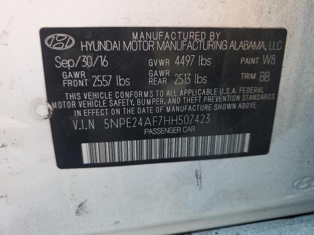 Photo 11 VIN: 5NPE24AF7HH507423 - HYUNDAI SONATA SE 