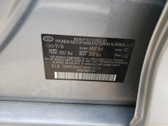 Photo 9 VIN: 5NPE24AF7HH514226 - HYUNDAI SONATA SE 