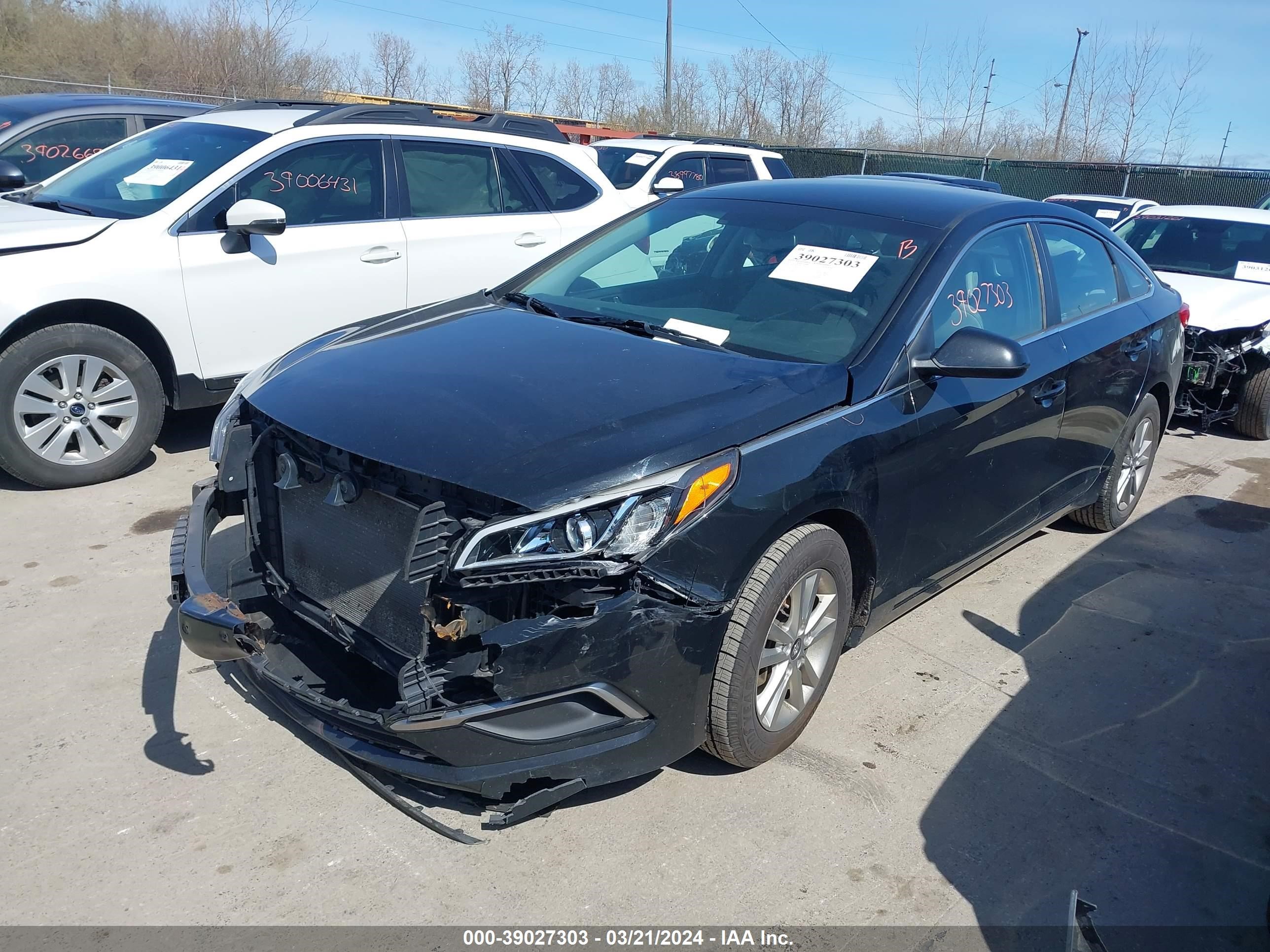 Photo 1 VIN: 5NPE24AF7HH524397 - HYUNDAI SONATA 