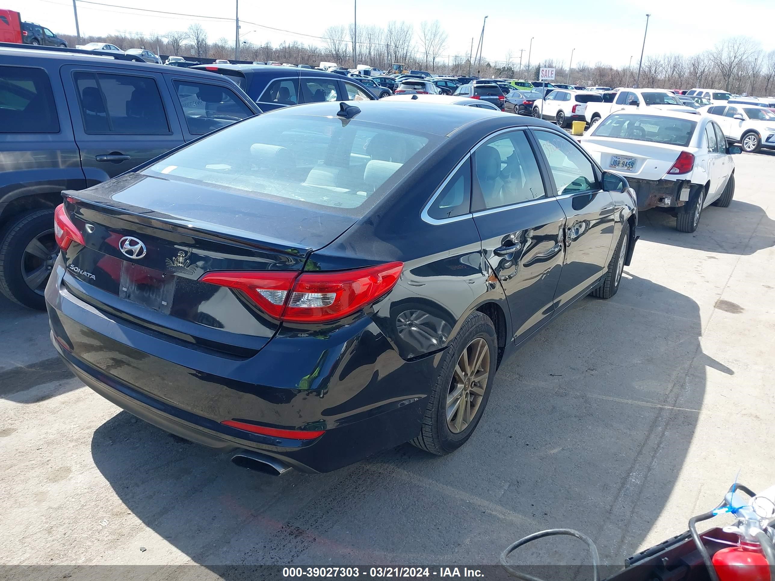 Photo 3 VIN: 5NPE24AF7HH524397 - HYUNDAI SONATA 