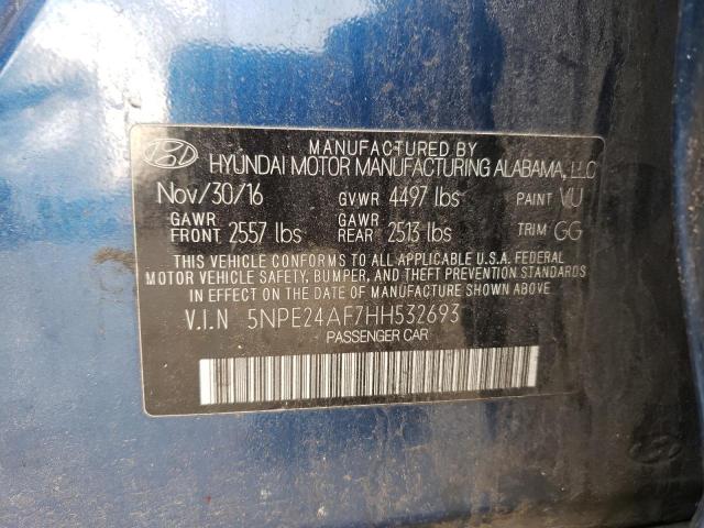 Photo 9 VIN: 5NPE24AF7HH532693 - HYUNDAI SONATA SE 