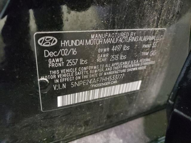 Photo 11 VIN: 5NPE24AF7HH533777 - HYUNDAI SONATA SE 