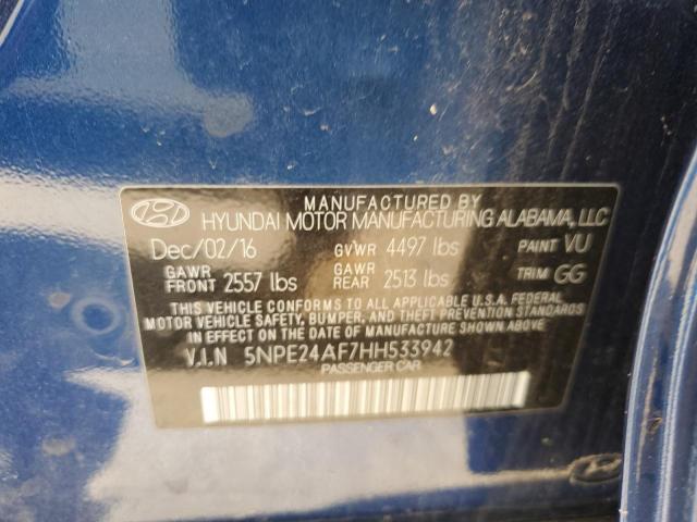 Photo 9 VIN: 5NPE24AF7HH533942 - HYUNDAI SONATA SE 