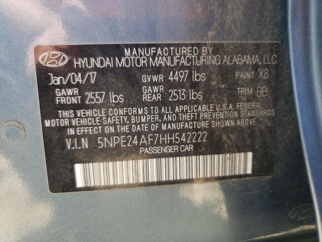 Photo 11 VIN: 5NPE24AF7HH542222 - HYUNDAI SONATA 