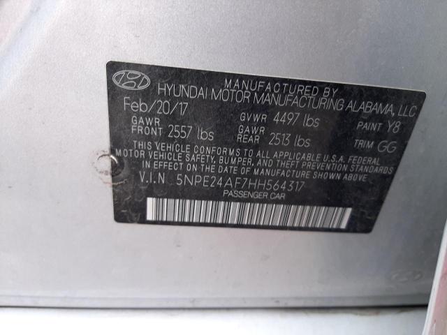 Photo 11 VIN: 5NPE24AF7HH564317 - HYUNDAI SONATA SE 