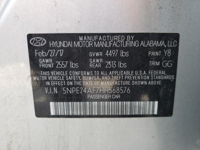 Photo 9 VIN: 5NPE24AF7HH568576 - HYUNDAI SONATA SE 