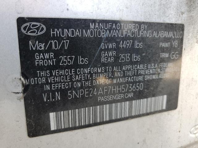 Photo 11 VIN: 5NPE24AF7HH573650 - HYUNDAI SONATA 