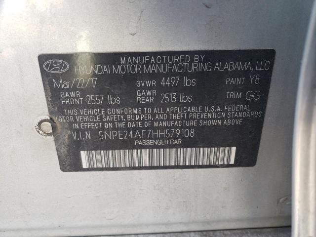 Photo 9 VIN: 5NPE24AF7HH579108 - HYUNDAI SONATA SE 