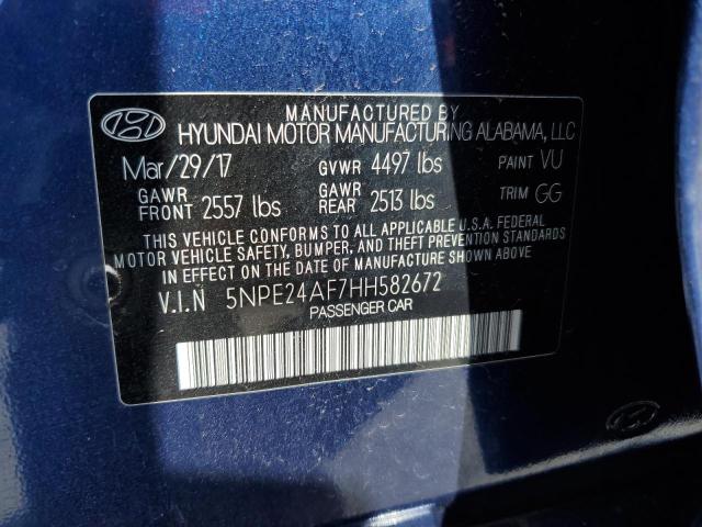 Photo 12 VIN: 5NPE24AF7HH582672 - HYUNDAI SONATA SE 