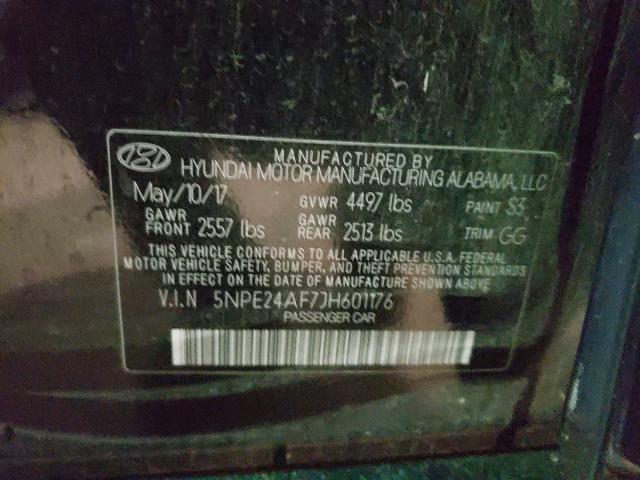 Photo 9 VIN: 5NPE24AF7JH601176 - HYUNDAI SONATA SE 