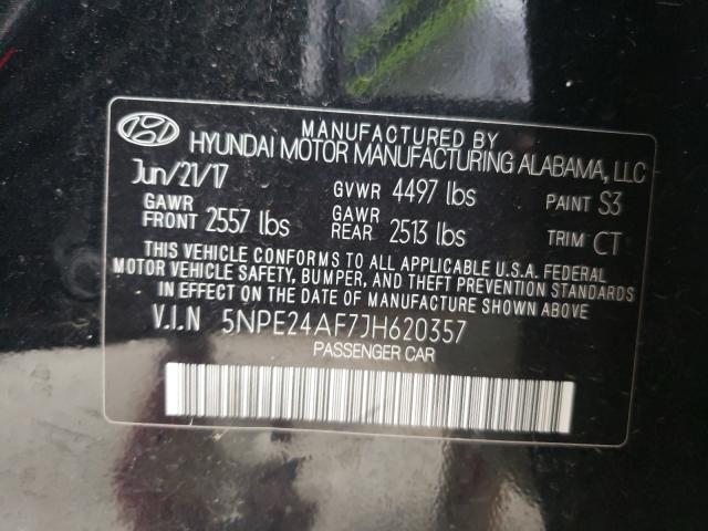 Photo 9 VIN: 5NPE24AF7JH620357 - HYUNDAI SONATA SE 