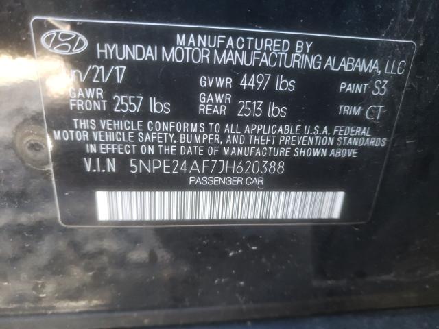 Photo 9 VIN: 5NPE24AF7JH620388 - HYUNDAI SONATA SE 