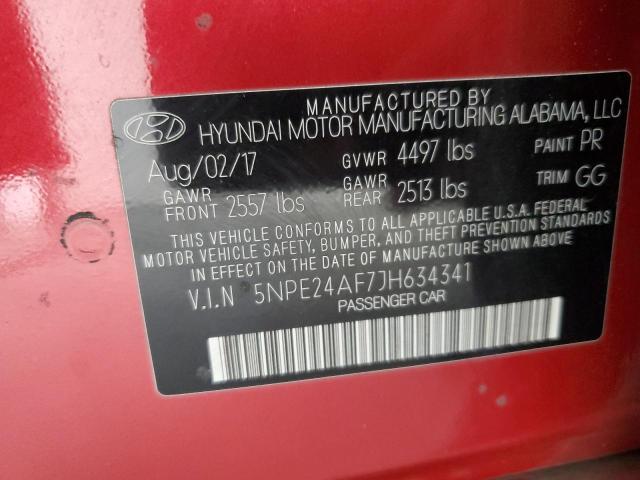 Photo 11 VIN: 5NPE24AF7JH634341 - HYUNDAI SONATA SE 