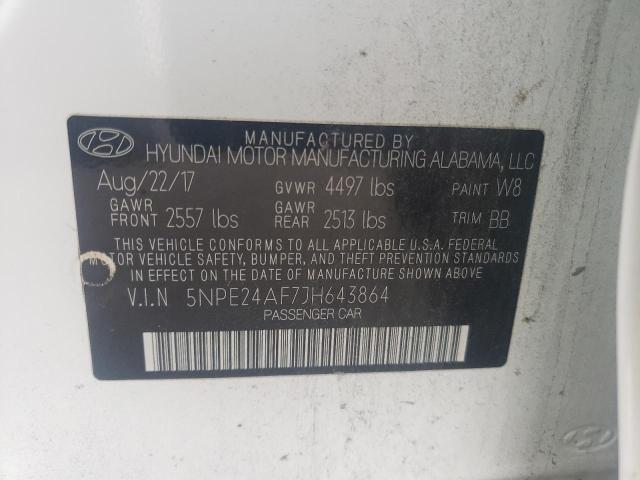 Photo 11 VIN: 5NPE24AF7JH643864 - HYUNDAI SONATA 